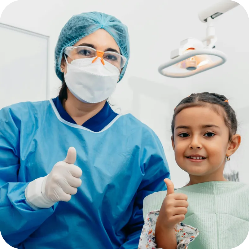 Healthy smile after kids dental care