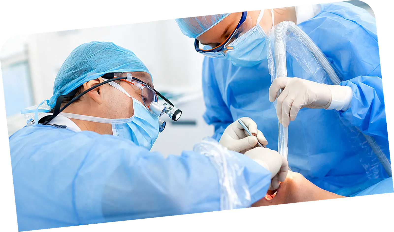Implants placement surgery