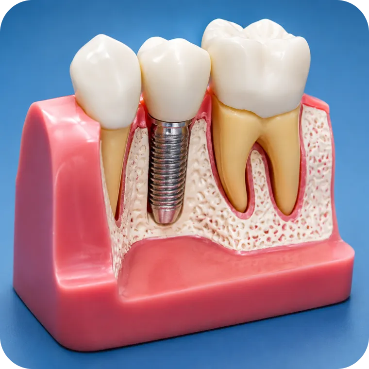 Natural-looking implant crowns