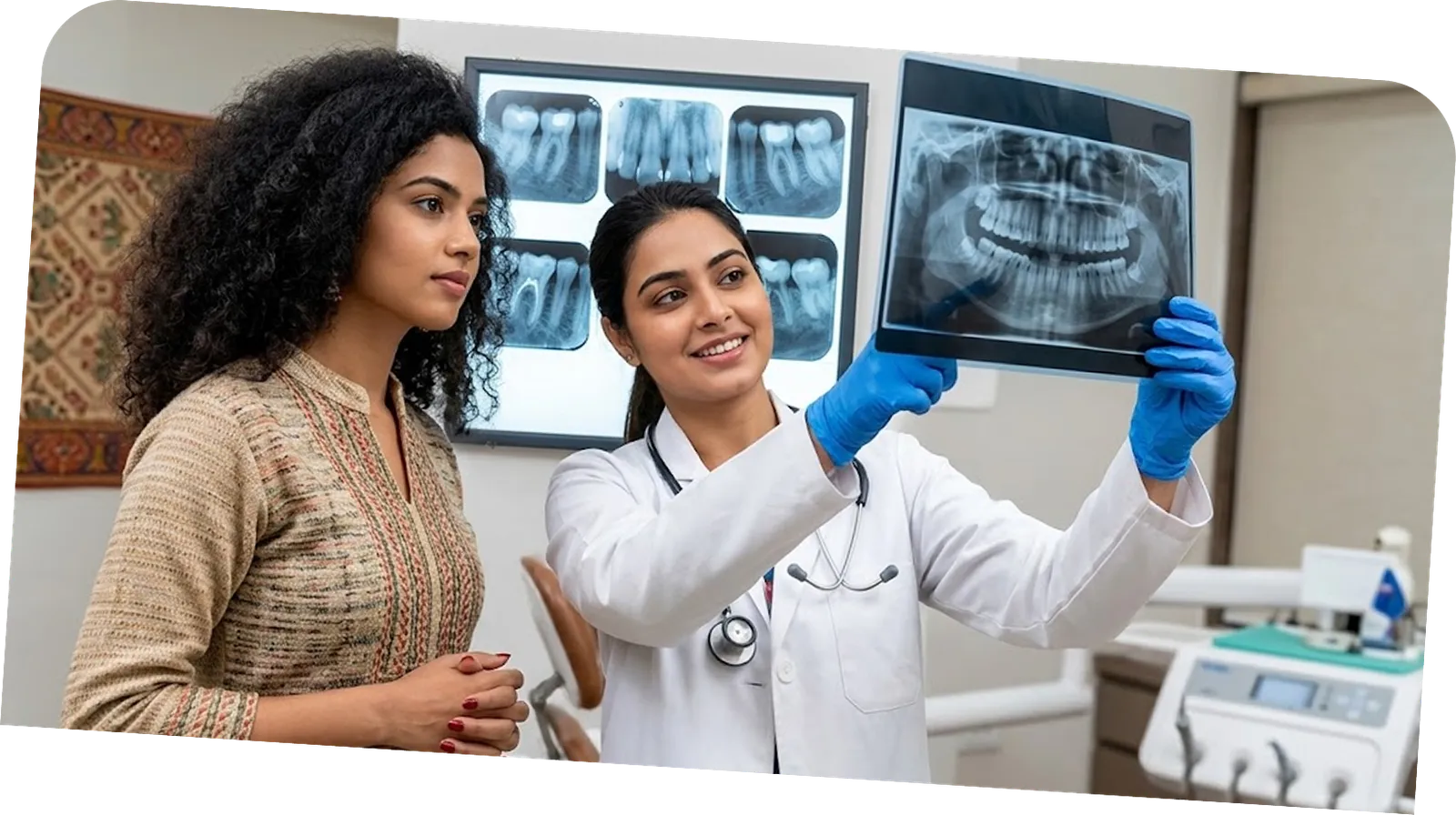 Examination and X-ray